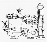 Despicable Kevin Coloring Kindpng sketch template