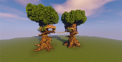 custom tree treehouse minecraft project