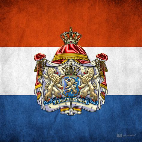 coat  arms  flag  netherlands digital art  serge averbukh