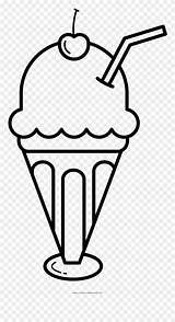 Ice Cream Sundae Coloring Float Clipart Clip Transparent Pinclipart Clipartkey sketch template