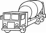 Coloring Pages Truck Printable Cement Mixer Transportation Color Land Toddlers Transport Log Colouring Preschoolers Clipart Crafts Print Getcolorings Preschool Trucks sketch template