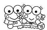 Keroppi Coloring Pages Girlfriend His Color sketch template