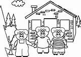 Pigs Little Three Coloring Pages Pig Houses Drawing Printable Literacy Keys House Sheets Colouring Toddlers Color Sheet Getdrawings Getcolorings Kids sketch template