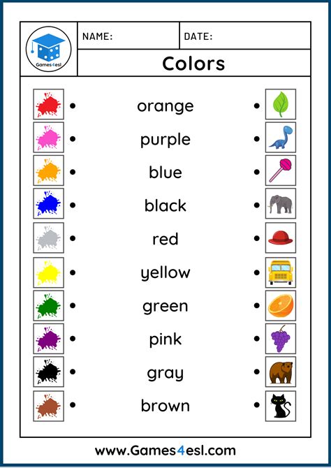 colors worksheets color worksheets  preschool teaching colors