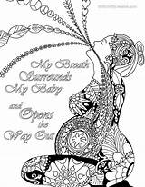 Coloring Birth Affirmation Pregnancy Grayscale Affirmations Positive Affirmaties Getcolorings sketch template