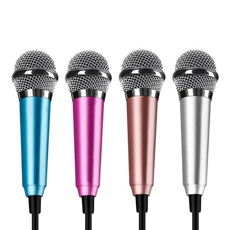 high quality portable mini microphone stereo condenser mic   chatting singing karaoke pc