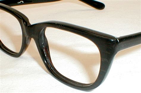 Bausch And Lomb Vintage Horn Rim Black 1950s Eyeglasses