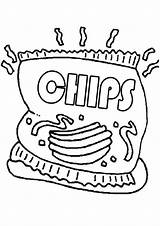 Chips sketch template