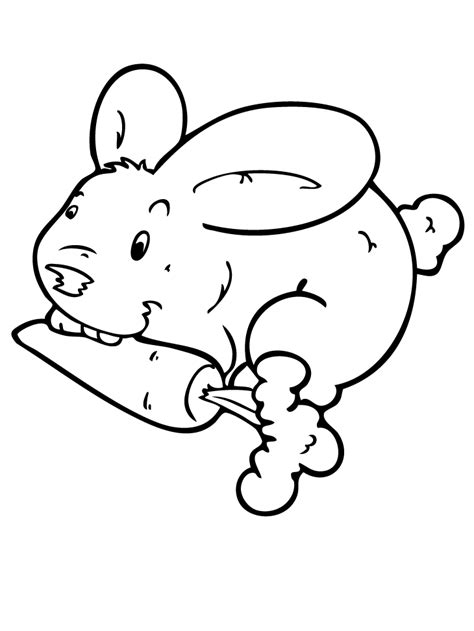 printable rabbit coloring pages  kids bunny coloring pages