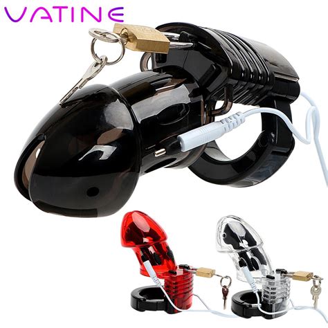vatine electric shock penis cock cage sex toys for men medical themed