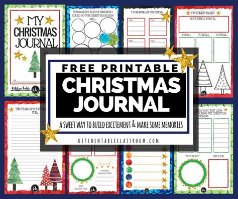 christmas book  printable journal pages  build excitement