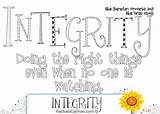 Integrity Trait Lessons sketch template