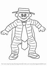 Hamburglar Ronald Mascots Mostly Drawingtutorials101 Redesigned Mcdonaldland Contest sketch template