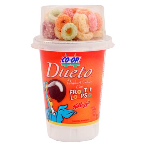 yoghurt coop dueto froot loops gr supermercados stock