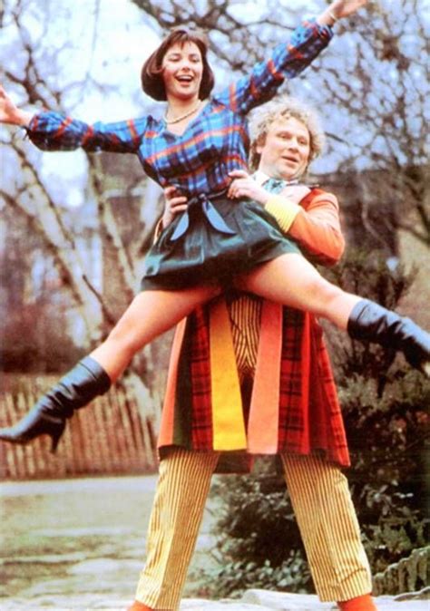 Peri Brown And Doctor Aka Nicola Bryant And Colin Baker