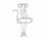 Coloring Angelina Pages Ballerina Getcolorings sketch template