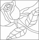 Patterns Painting Paint Glass Printable Stained Rose Kids Coloring Designs Pattern Pages Mosaic Templates Roses Pink Simple Flower Google Outline sketch template