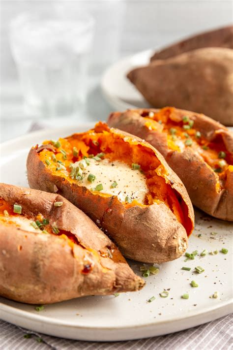 super easy oven baked sweet potatoes  natural nurturer