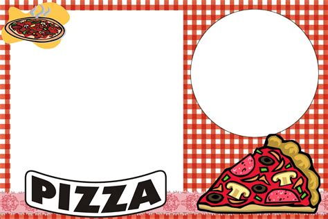 pizza party  printable invitations   fiesta  english