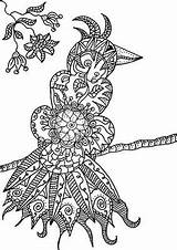 Coloring Zentangling Zendoodle Pages Zentangle Coloriage Animaux Choose Board sketch template
