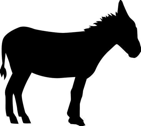 clipart donkey silhouette   cliparts  images