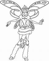 Winx Coloring Club Pages Bloom Enchantix Library Clipart Lovix sketch template