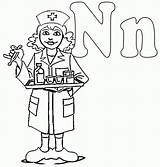 Nurse Printable sketch template