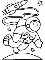 Volante Soucoupe Astronaut sketch template