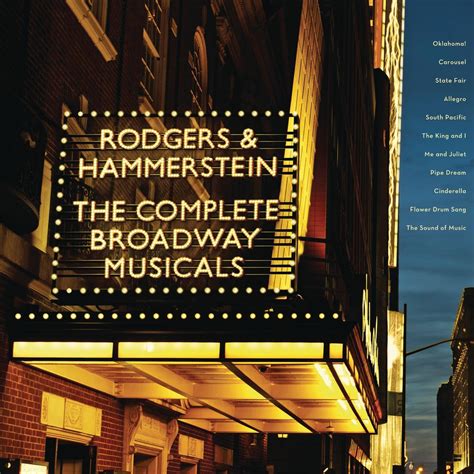 rodgers hammerstein  complete broadway musicals amazoncouk cds vinyl
