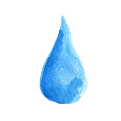 aquarelle goutte d eau bleue vecteur — image vectorielle
