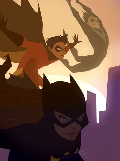 Batgirl Robin Nightwing Illustrations Pinterest