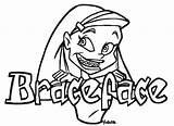 Beugelbekkie Braceface Beugel Animaatjes Kleurplaten Volledige Weergave Plaatjes sketch template