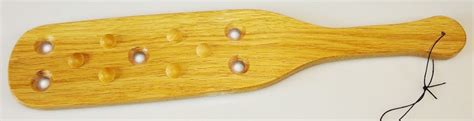Bdsm Paddles Vegan Products Nubby Wooden Paddle With