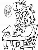 Coloring Pages Beethoven Water Pouring Head His Color sketch template