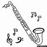 Clarinet Bass Drawing Coloring Pages Alto Getdrawings Drawings Template Gif Sax sketch template