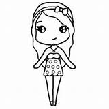 Girl Chibi Drawings Drawing Cute Coloring Template Kawaii Chinese Pages Bff Cool Instagram Dibujos Easy Girls Cartoon Fete Chibis People sketch template