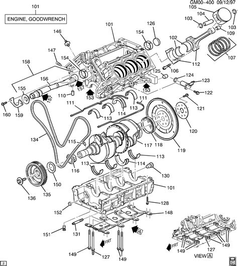 oldsmobile intrigue  engine asm   part  cylinder block internal parts lxh