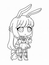 Gacha Colouring Kawaii Coloringpagesonly sketch template