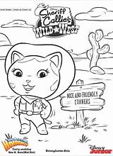 Callie Sheriff Coloring Pages Colouring Disney Junior Activities Hugglemonster Henry Related Singapore Popular sketch template