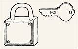 Lock Key Template Pages sketch template