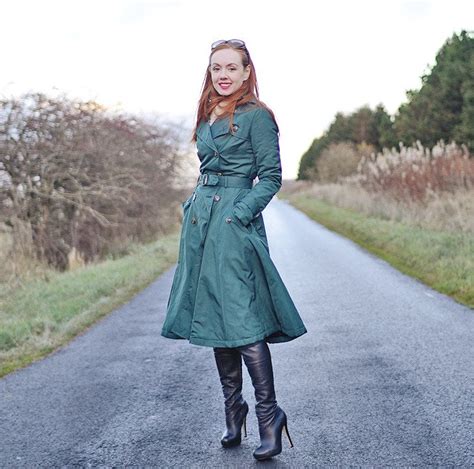 tempting fate in a forest green trench coat ⋆ forever