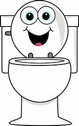 Toilet Clip Cartoon Clipart Potty Training Tuvalet Toilets sketch template