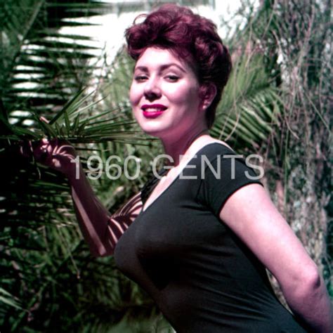 1950s nude 8x10 color photo busty big breasts meg myles from original