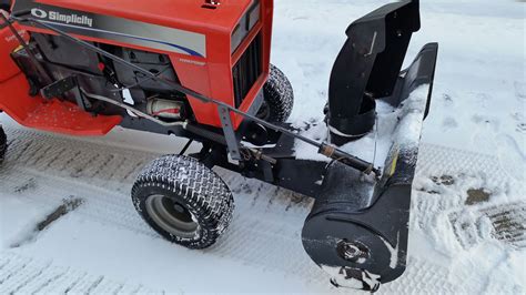 snow blower set   model mytractorforumcom  friendliest tractor forum