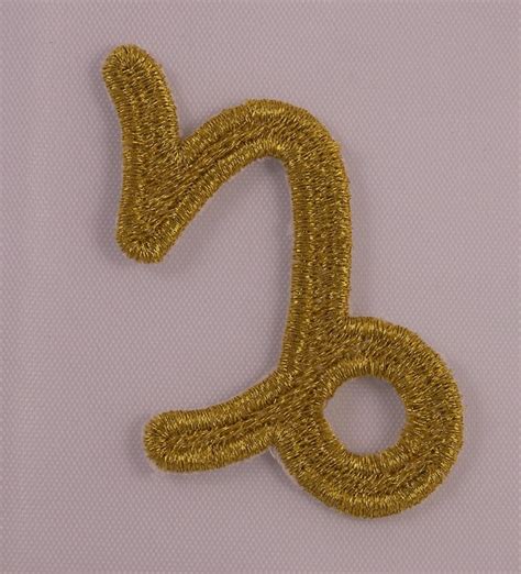 crafts embroidered metallic golden horoscope zodiac leo
