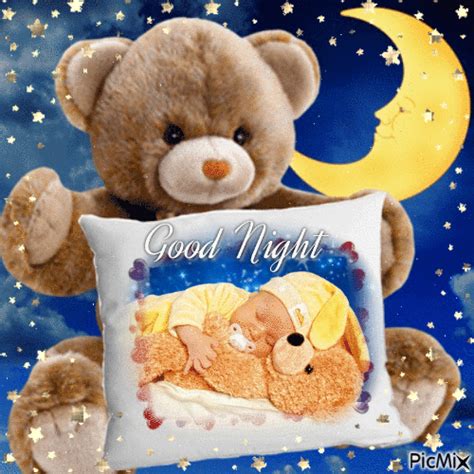 sleeping good night teddy bear pictures   images