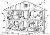 Coloring Pages House Prairie Print Barbie Checklist Animal Kids Dream Doll sketch template