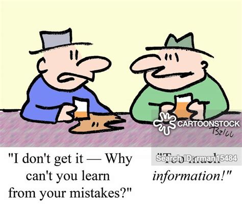 learning from your mistakes cartoons and comics funny pictures from cartoonstock