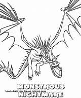Coloring Dragon Train Pages Nightmare Monstrous Toothless Hookfang Gronckle Dragons Color Getcolorings Printable Dr sketch template
