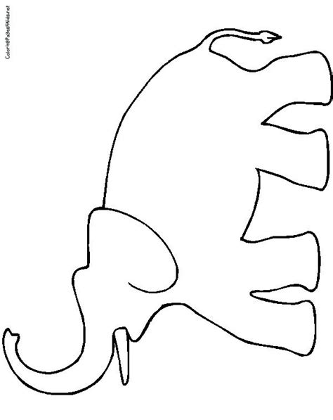 elephant coloring pages coloring pages  kids elephant outline